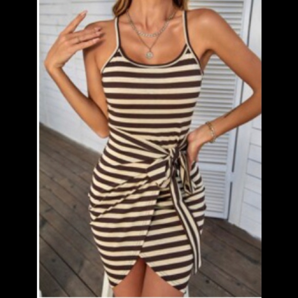 Shein faux-wrap dress size XL